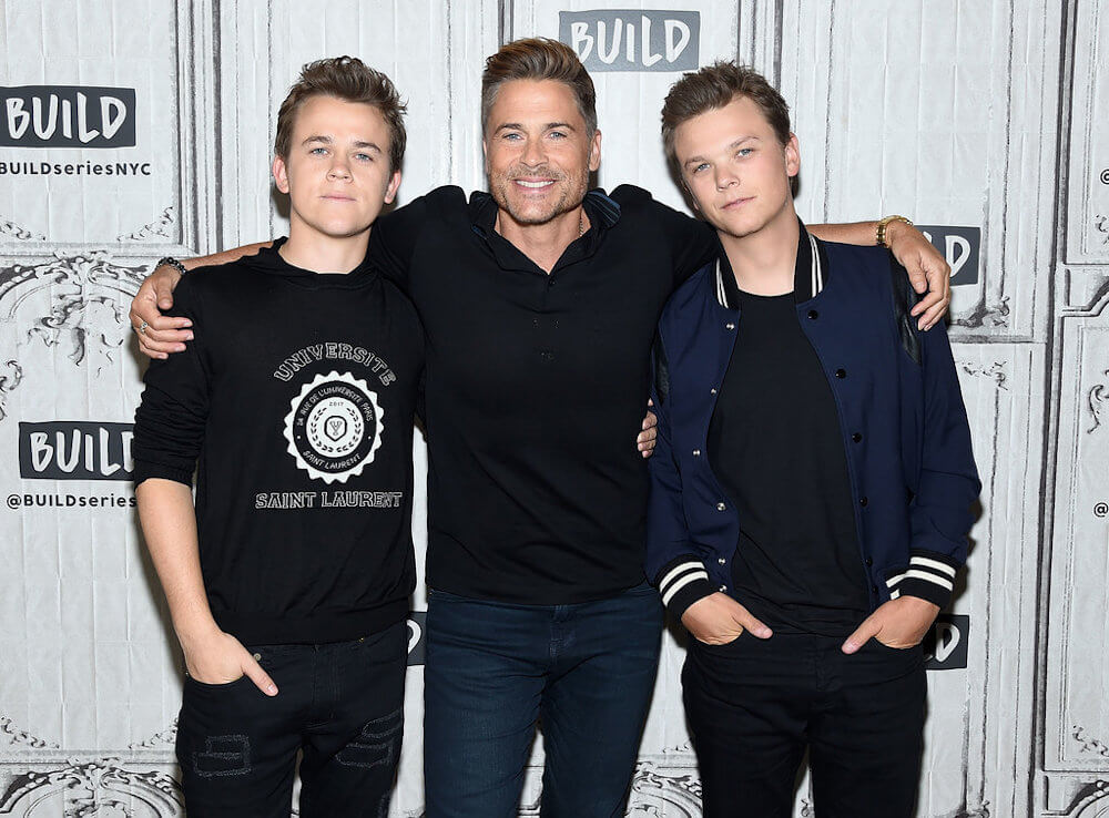 Rob Lowe with his sons