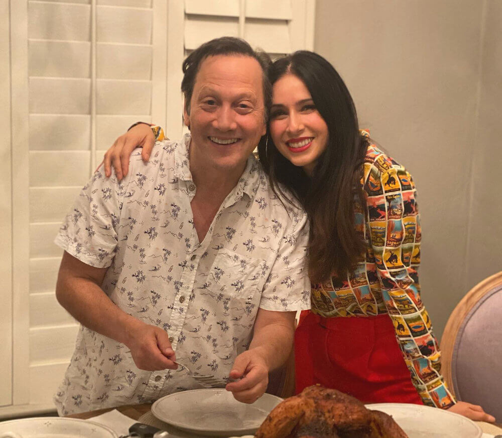 Rob Schneider and his current wife Patricia Azarcoya