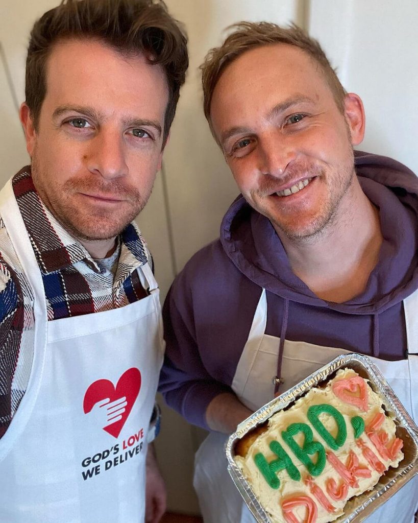 Robin Lord Taylor and Richard Dibella cooking