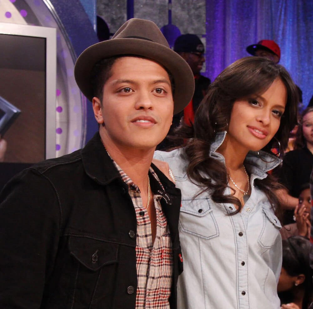 Rocsi Diaz with Bruno Mars