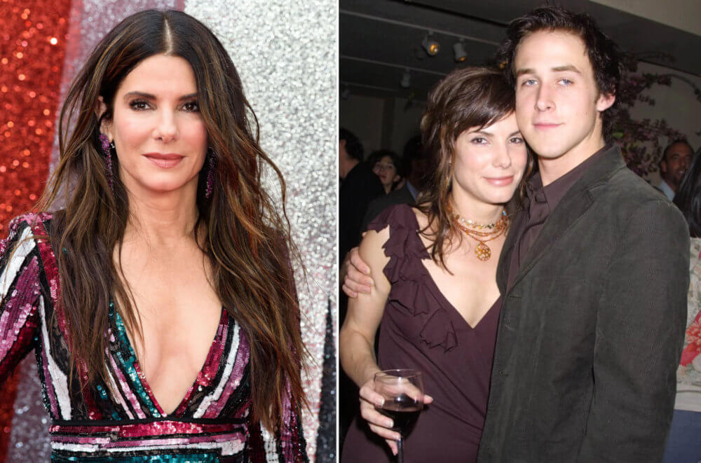 Ryan Gosling and ex girlfriend Sandra Bullock