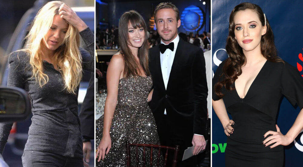 Ryan Gosling with Olivia Wilde, Kat Dennings, and Blake Lively