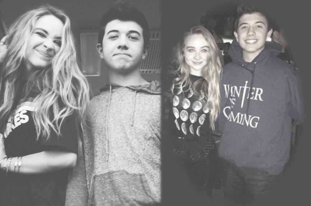 Sabrina Carpenter with her boyfriend Bradley Steven Perry