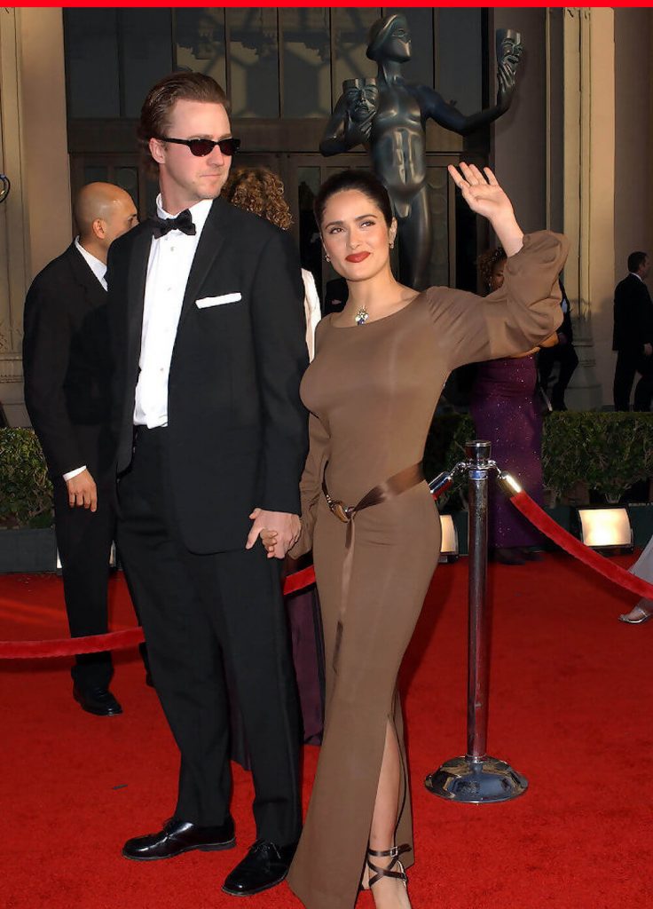 Salma Hayek and boyfriend Edward Norton