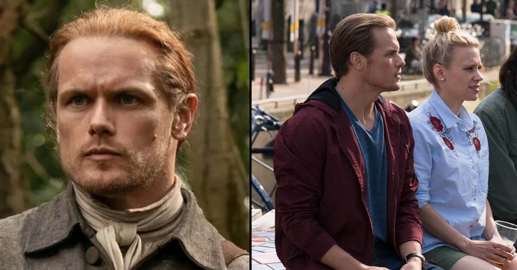 Sam Heughan in Outlander (TV Series) & The Spy Who Dumped Me (2018)