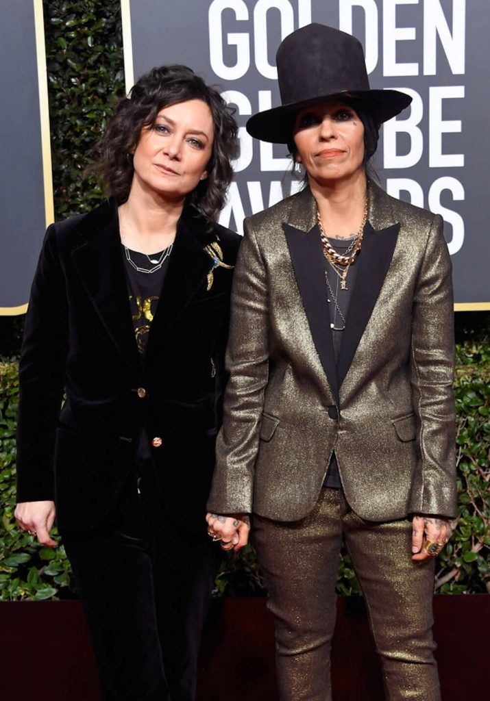 Sara Gilbert and ex wife Linda Perry