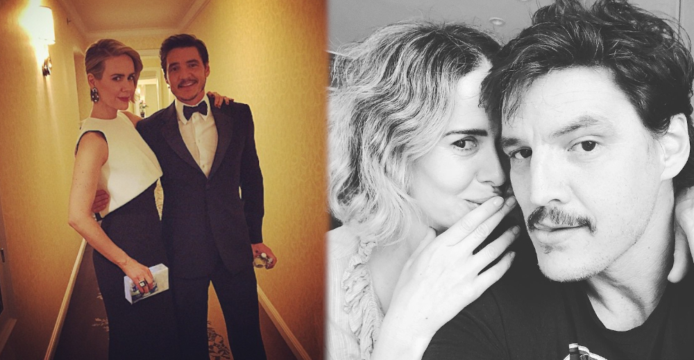 Sarah Paulson with Pedro Pascal