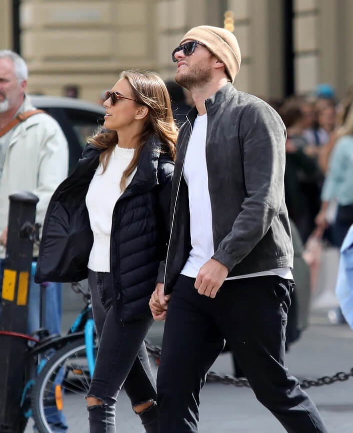 Scott Eastwood with his current girlfriend Maddie Serviente