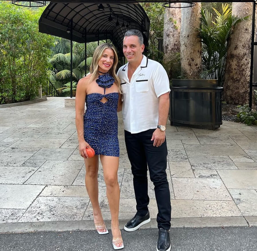 Sebastian Maniscalco with his wife Lana Gomez