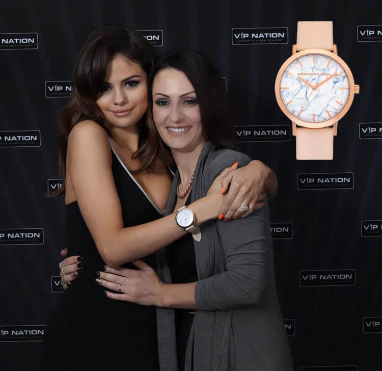 Selena Gomez's Bondi Marble Peach Watch