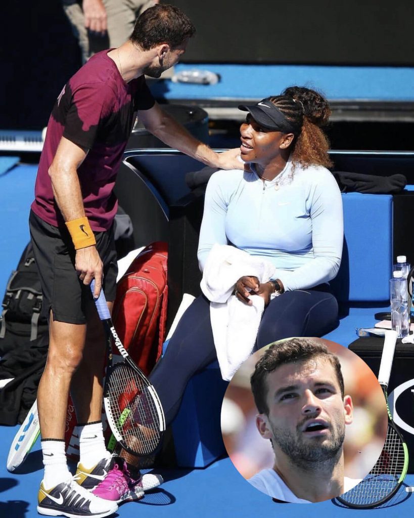 Serena Williams and ex Grigor Dimitrov