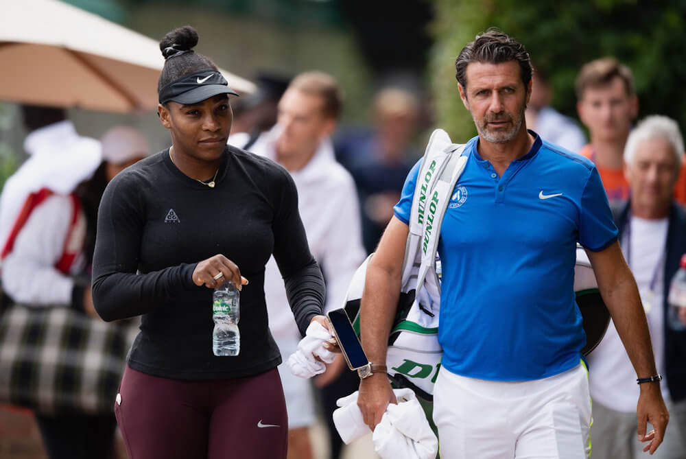 Serena Williams and Patrick Mouratoglou