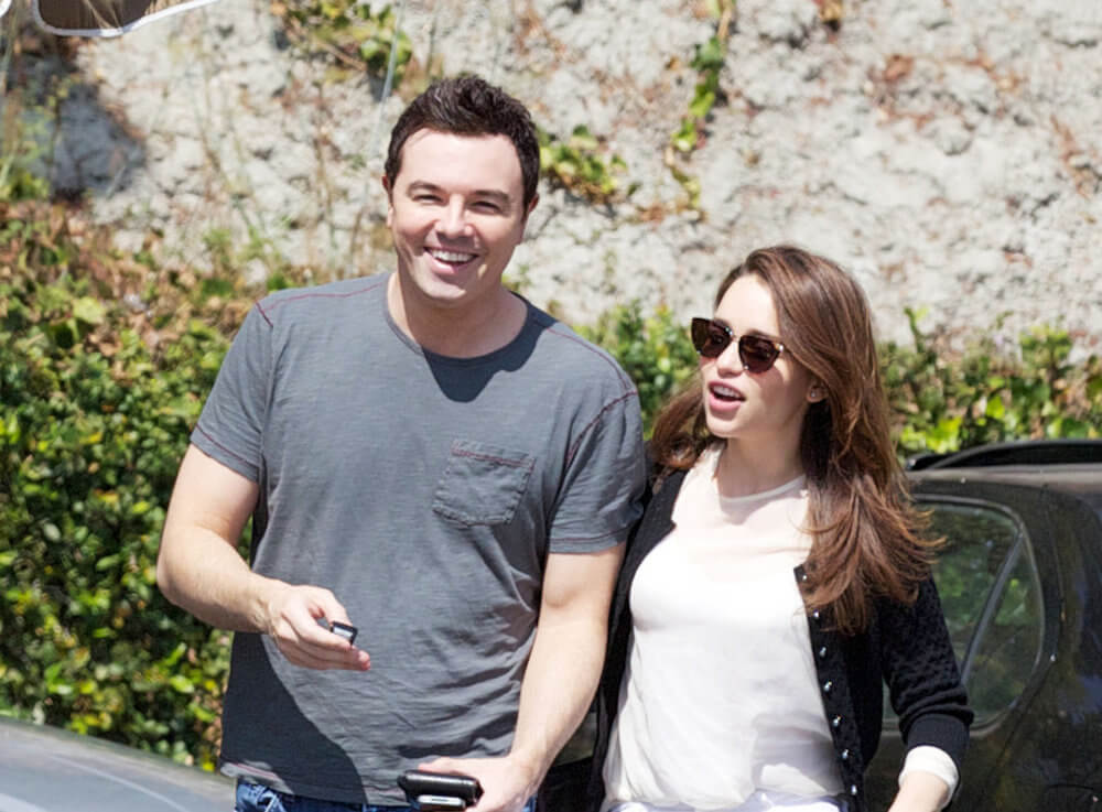 Seth MacFarlane and ex girlfriend Emilia Clarke