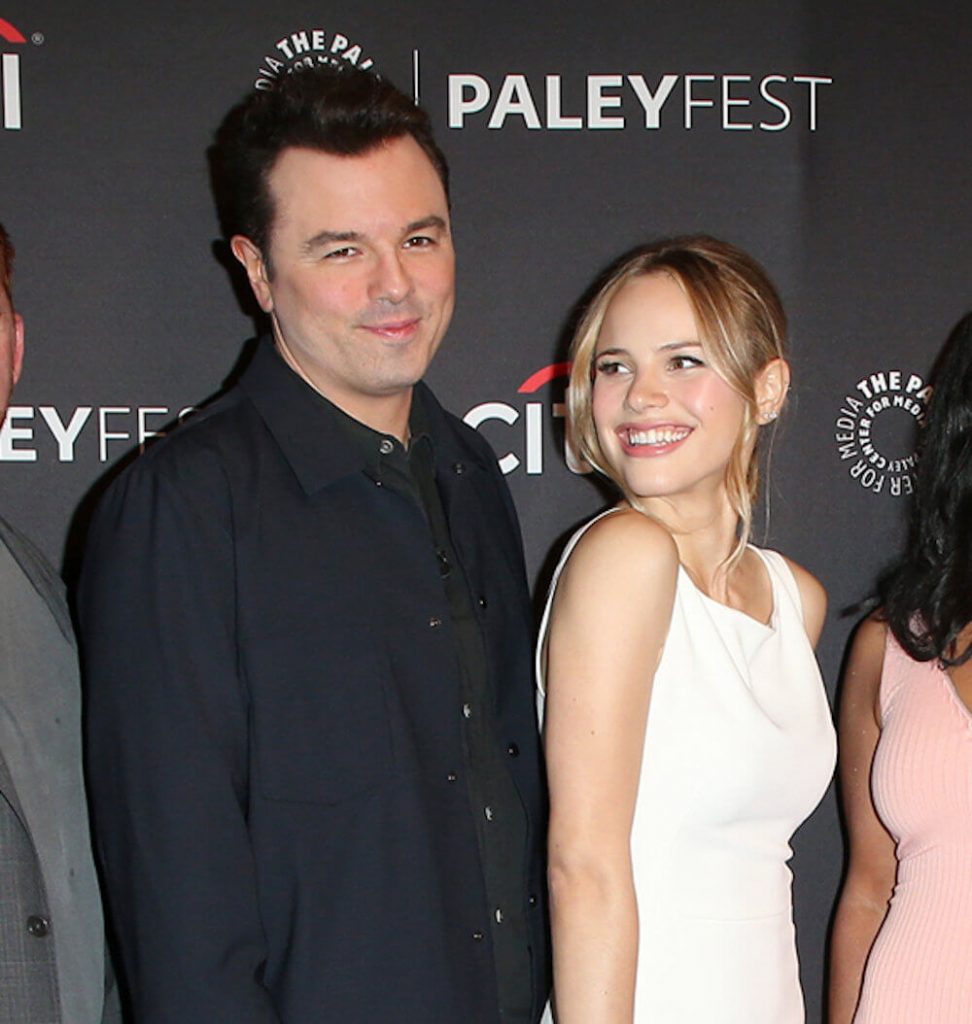 Seth MacFarlane with Halston Sage