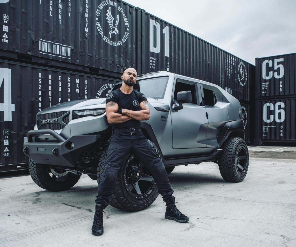 Shemar Moore's Rezvani Tank