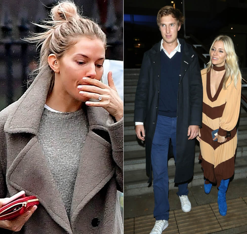 Sienna Miller PDA with the gallery owner Lucas Zwirner