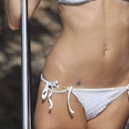 Sienna Miller bikini tattoo