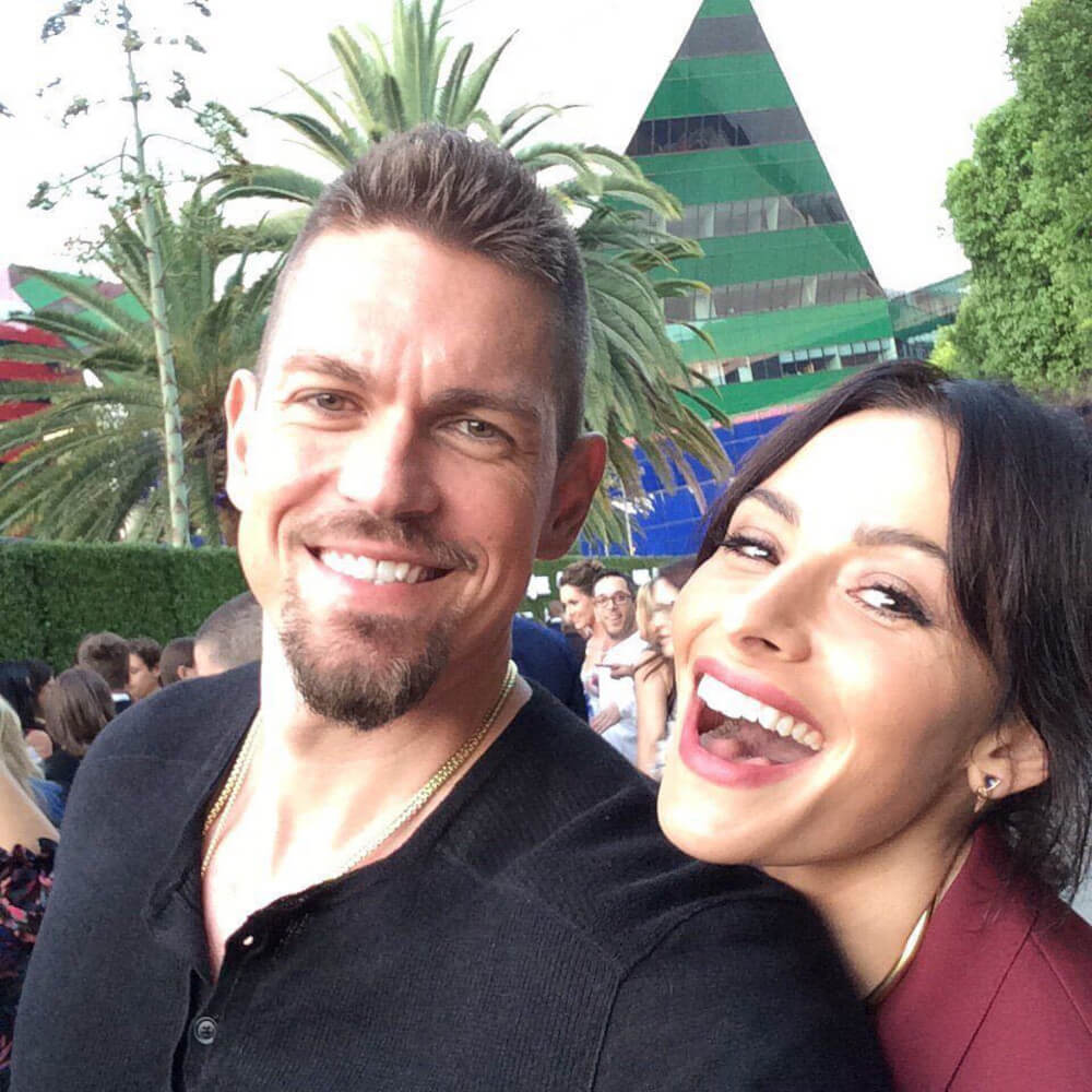 Steve Howey and wife Sarah Shahi