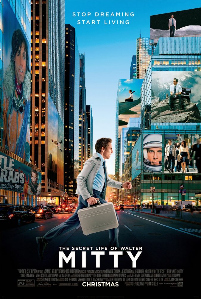 The Secret Life of Walter Mitty 2013 poster