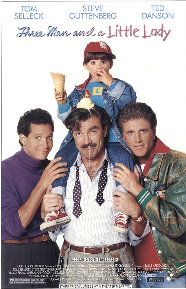 Three Men and a Little Lady 1990 poster