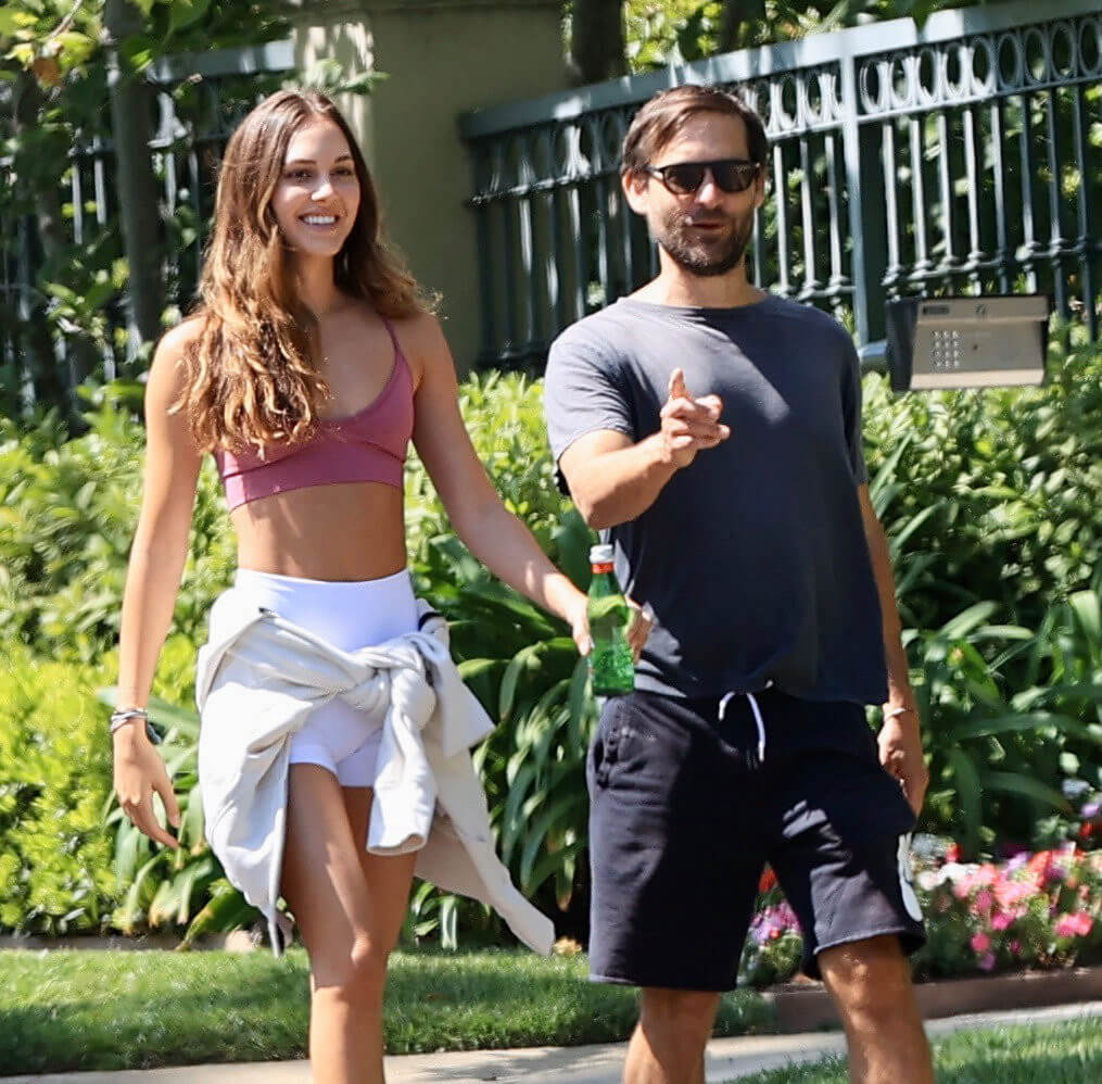 Tobey Maguire and model Tatiana Dieteman