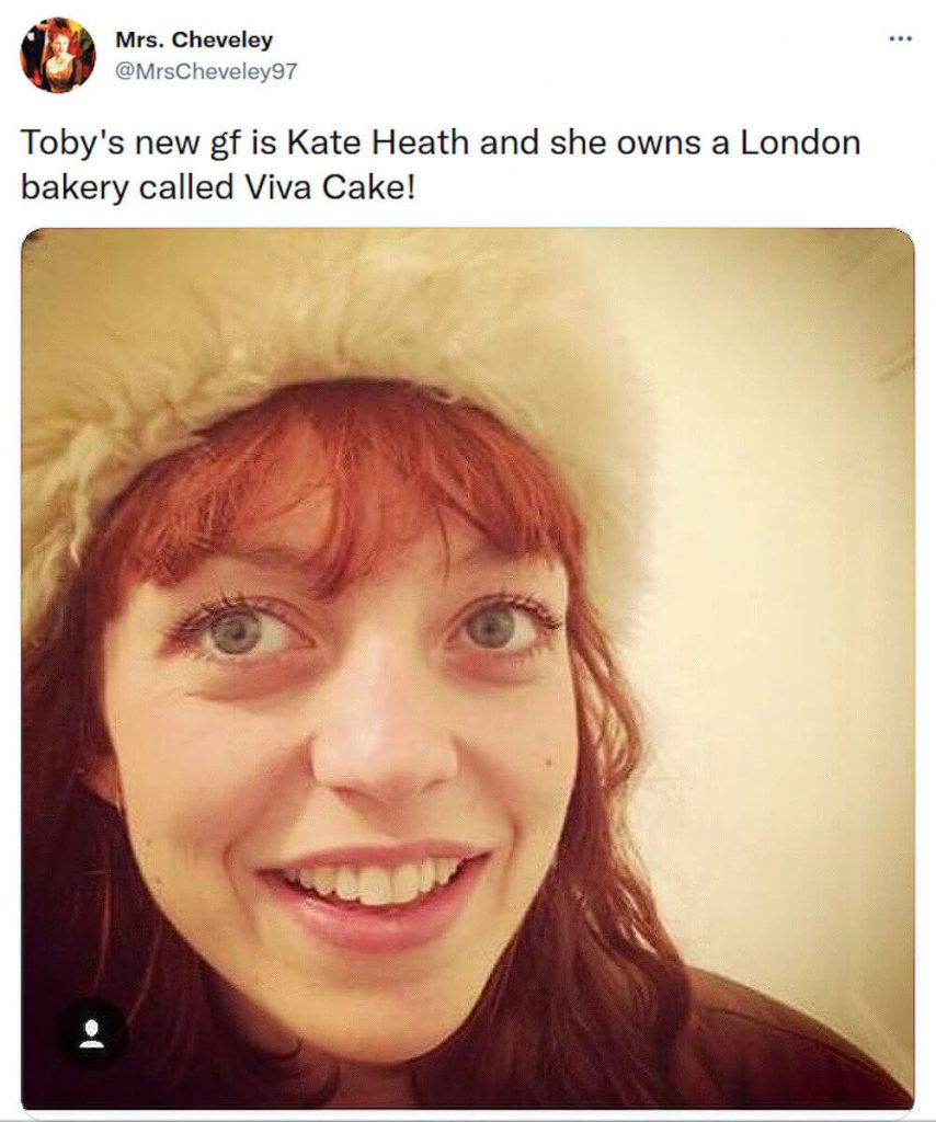 Toby Regbo and Kate Heath on Twitter