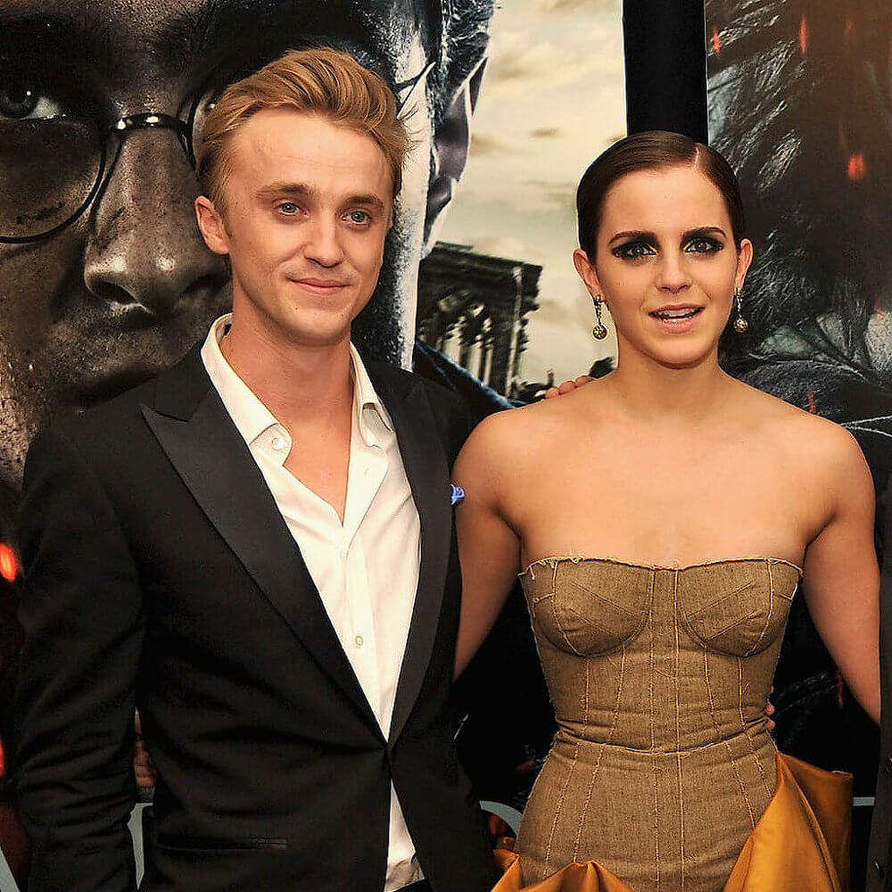 Tom Felton and ex girlfriend Emma Watson