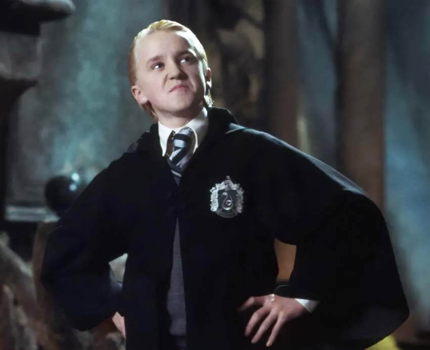 Tom Felton as Draco Malfoy in Harry Potter