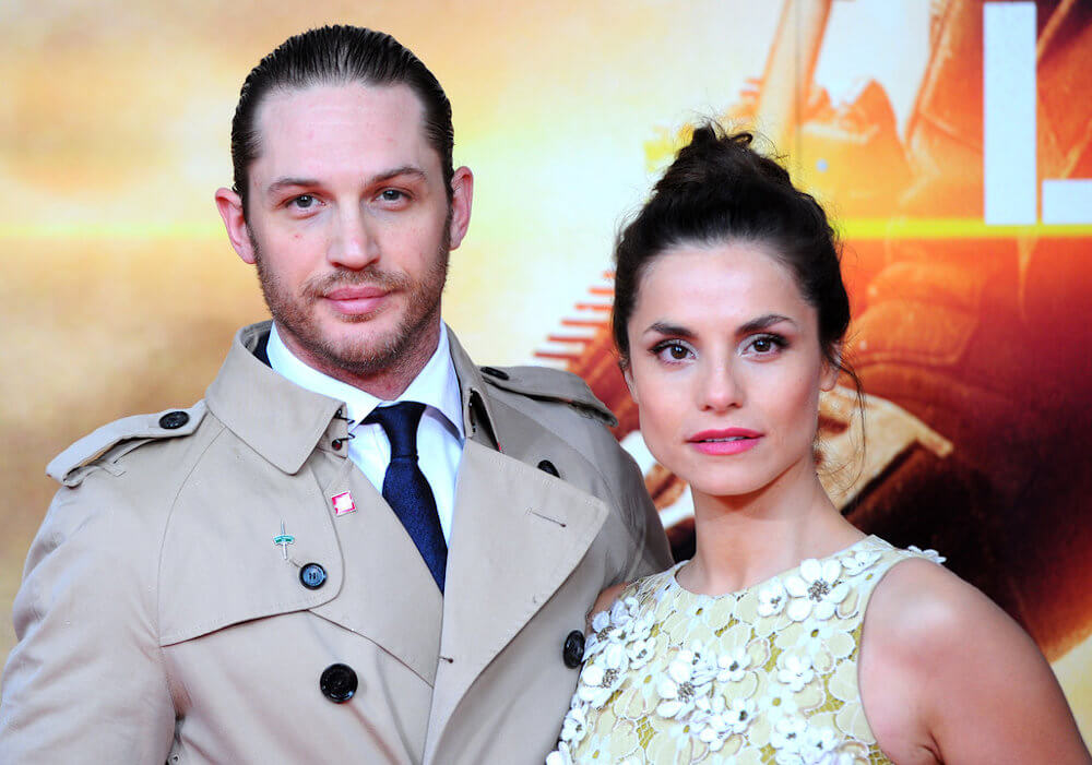 Tom Hardy and current wife Charlotte Riley