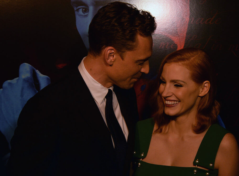 Tom Hiddleston and ex girlfriend Jessica Chastain