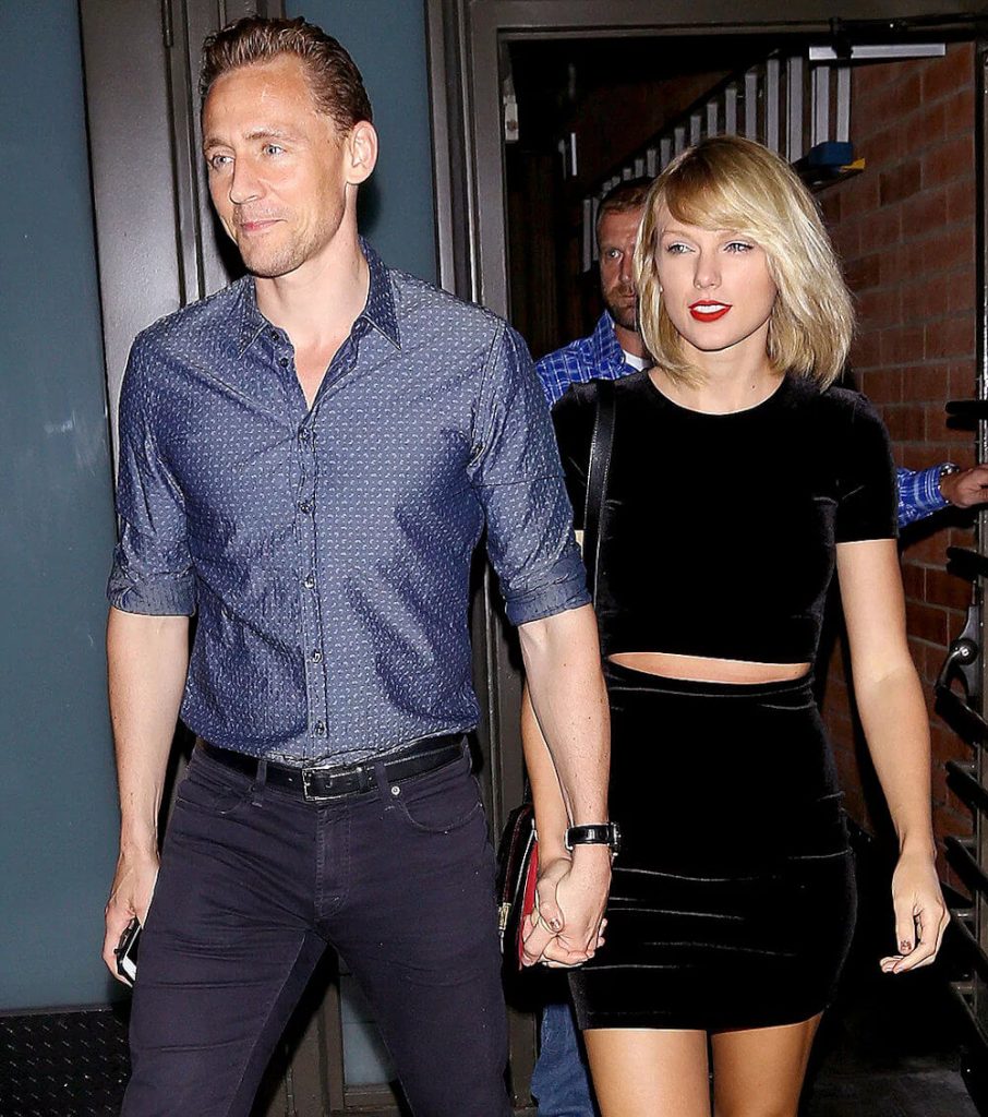 Tom Hiddleston and ex girlfriend Taylor Swift