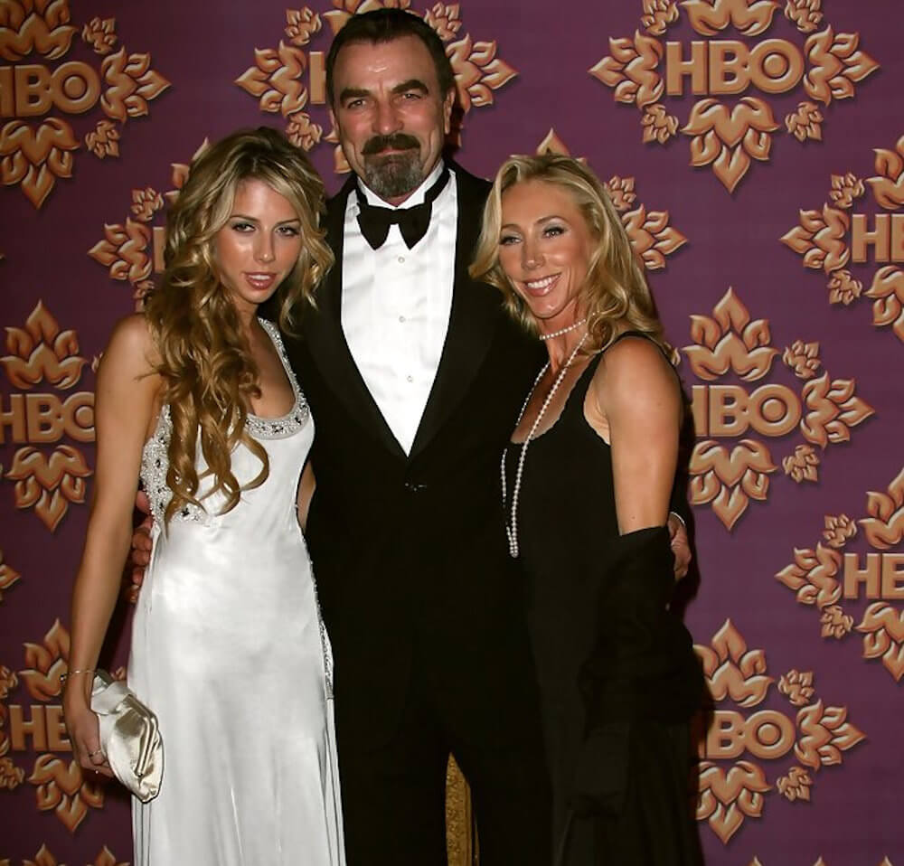 Tom Selleck with Jillie Mack and their daughter Hannah