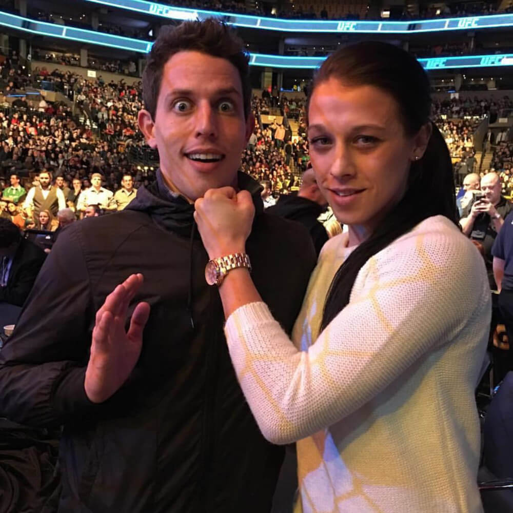 Tony Hinchcliffe with his rumored girlfriend Joanna Jedrzejczyk