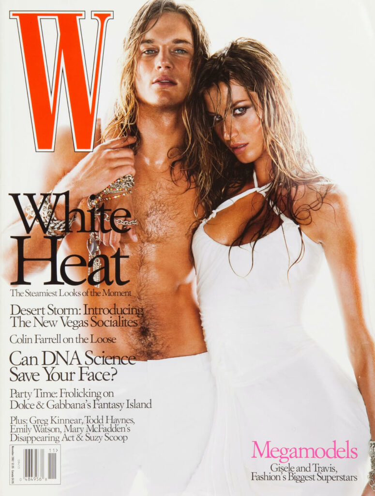 Travis Fimmel and Gisele Bundchen cover of W Magazine