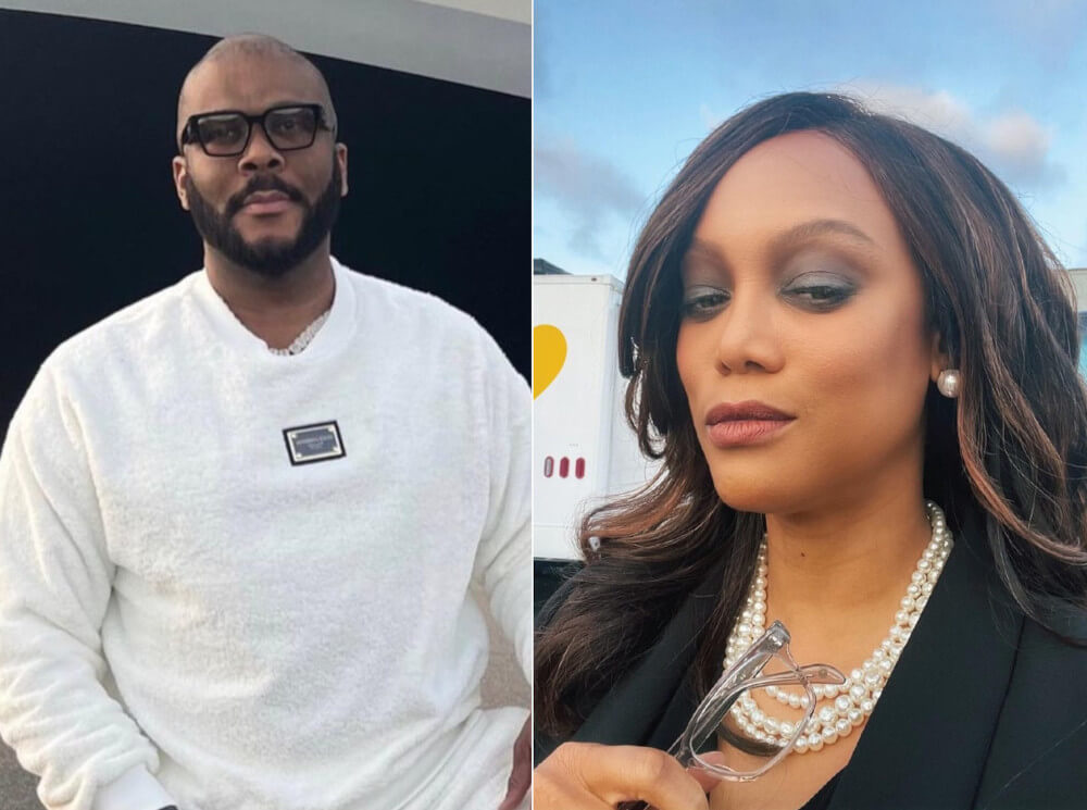 Tyler Perry and Tyra Banks