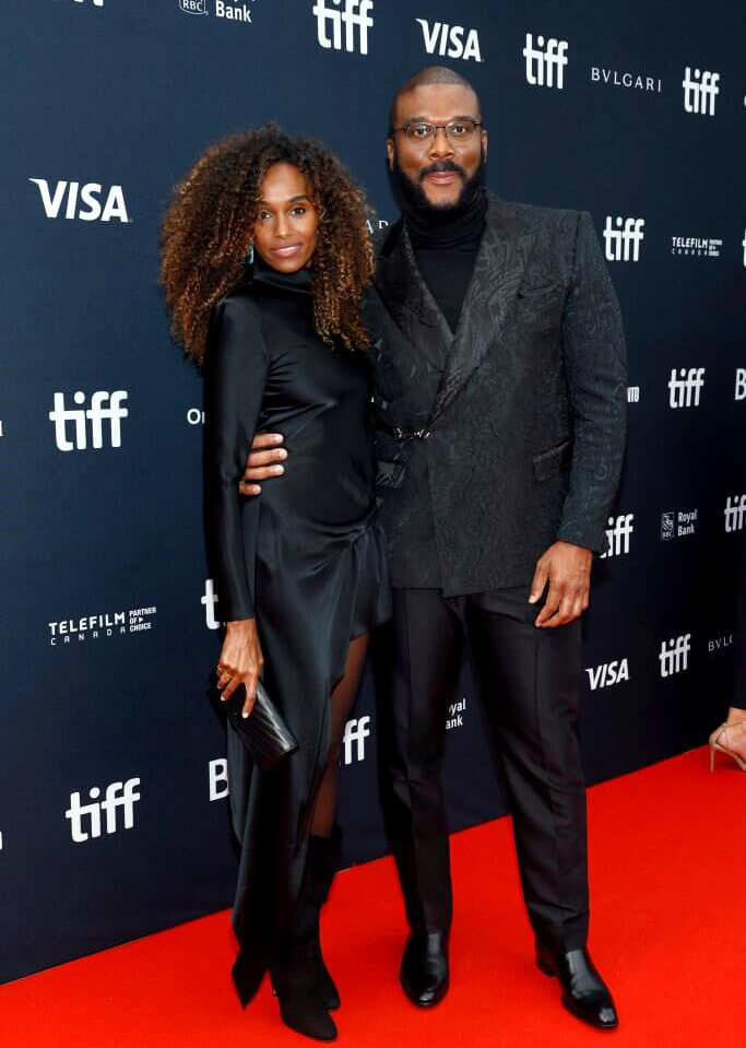 Tyler Perry with his girlfriend Gelila Bekele