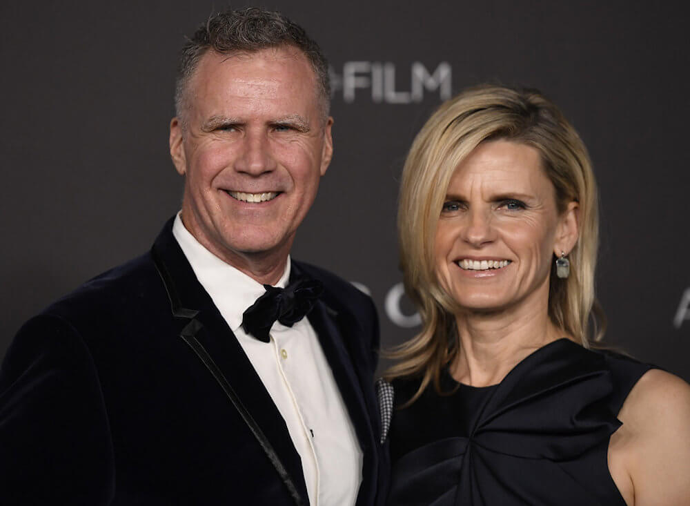 Will Ferrell with current wife Viveca Paulin