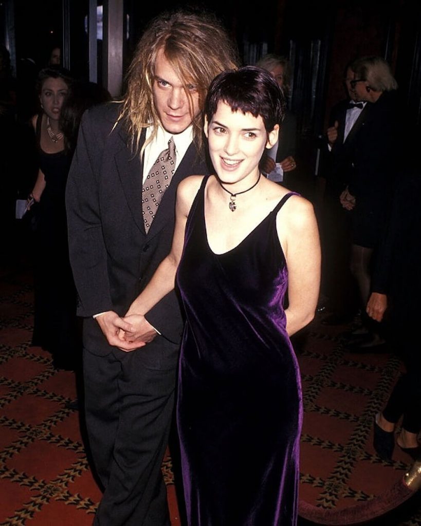 Winona Ryder with boyfriend David Pirner