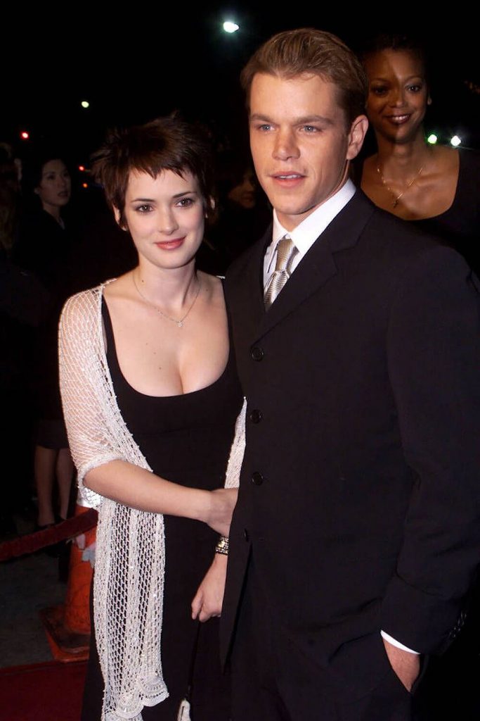 Winona Ryder and ex boyfriend Matt Damon