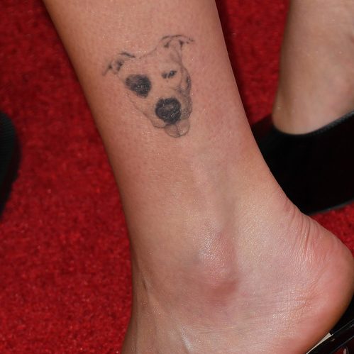 Zoey Deutch dog tattoo